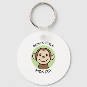 Daddy's Little Monkey Keychain