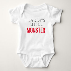 Daddy's little monster baby bodysuit