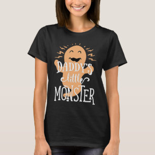 Daddy's Little Monster Halloween Ghost T-Shirt
