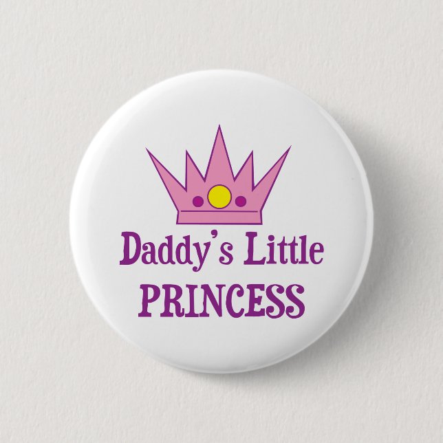 Daddys Little Princess 2 Inch Round Button (Front)