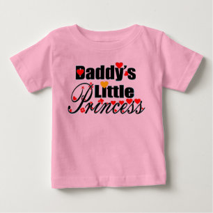 ❤✔Daddy's Little Princess Adorably Chic Tutu Baby T-Shirt