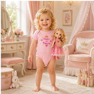 Daddy's Little Princess Baby Bodysuit