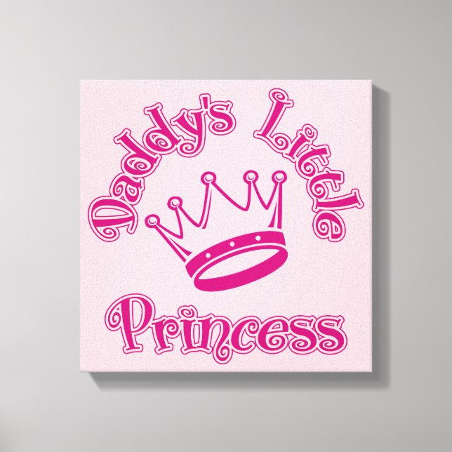 Daddy's Little Princess Canvas Print (Front)