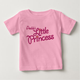 Daddy's Little Princess graphic text girl pink top
