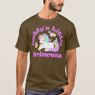 Daddy's Little Princess Unicorn Girl Father's Day T-Shirt
