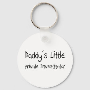 Daddy's Little Private Investigator Keychain
