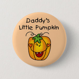 Daddy's Little Pumpkin T-shirts and Gifts 2 Inch Round Button