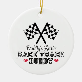 Daddy's Little Race Track Buddy Ornament