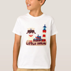 Daddy's Little Sailor- (Brunette Girl) T-Shirt
