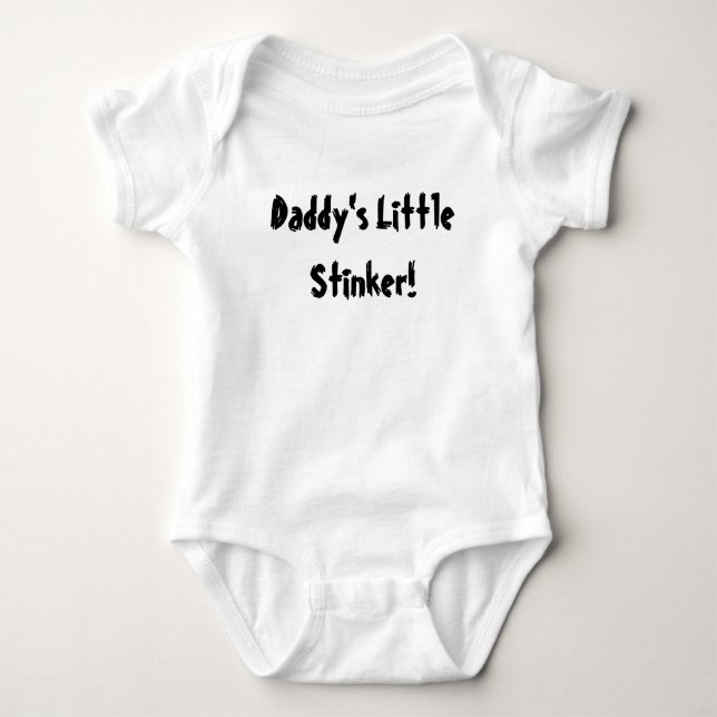 Daddy's Little Stinker! Baby Bodysuit (Front)