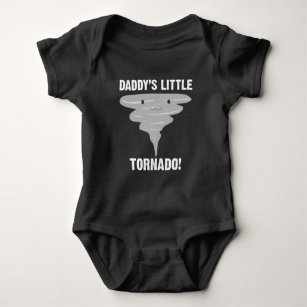 Daddy's Little Tornado Funny Future Meteorologist Baby Bodysuit