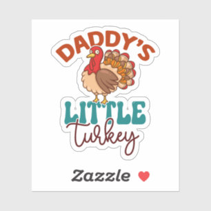 Daddy's Little Turkey Fall Autumn Thanksgiving
