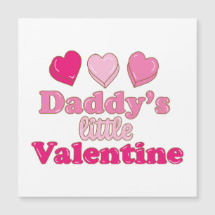 Daddy's Little Valentine design with hearts