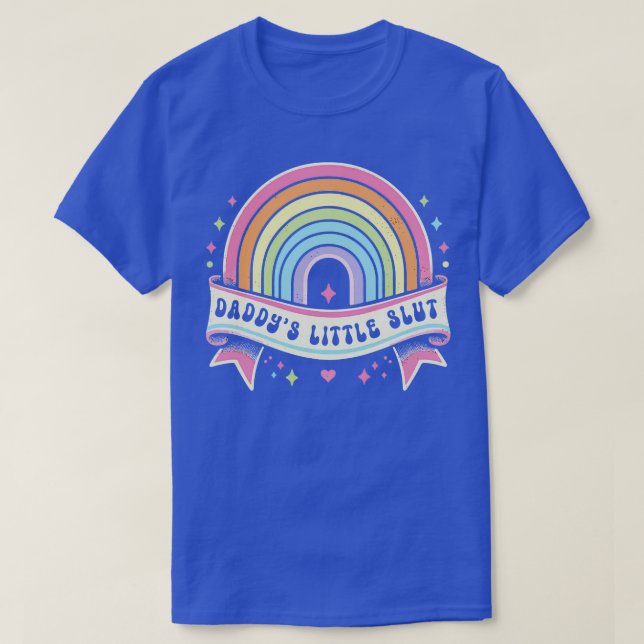 Daddys Little Vintage Rainbow T-Shirt (Design Front)