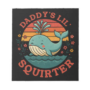 Daddys Little Whale Notepad