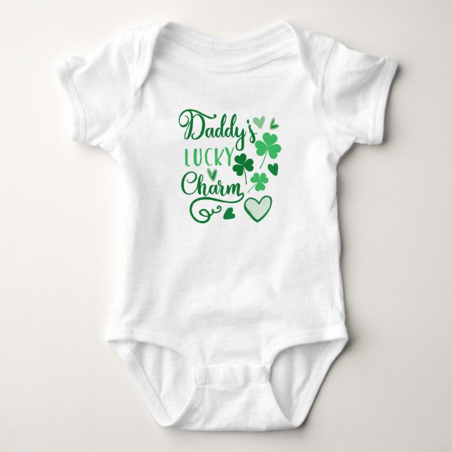 Daddys Lucky Charm Baby Bodysuit (Front)