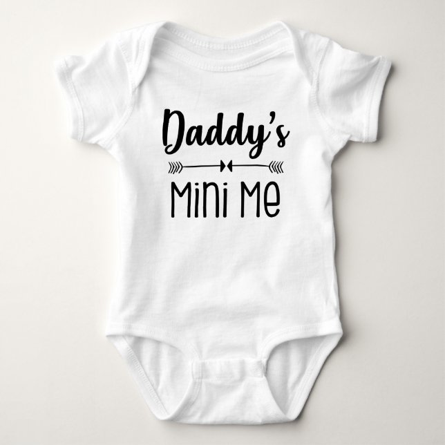 Daddy's Mini Me Baby Bodysuit (Front)