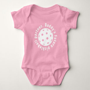 Daddy's pickleball partner baby bodysuit