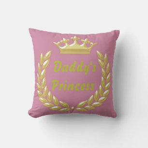 Daddy's Princess Throw Pillow