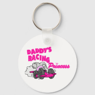 Daddy's Racing Princess Keychain