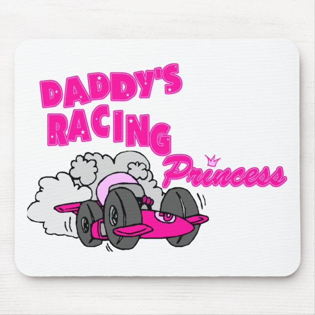 Daddy's Racing Princess Mouse Pad (Front)