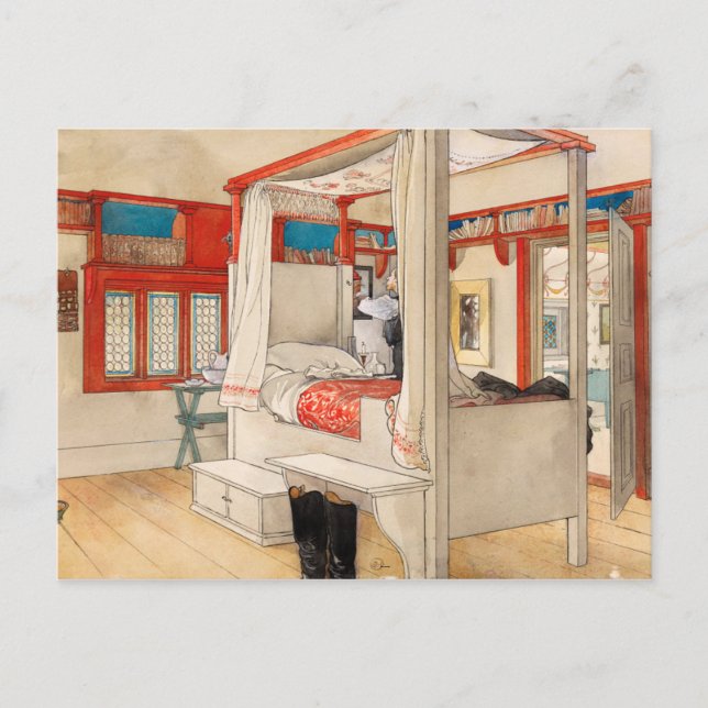 Daddy's Room, 1895 by Carl Larsson Postcard (Front)