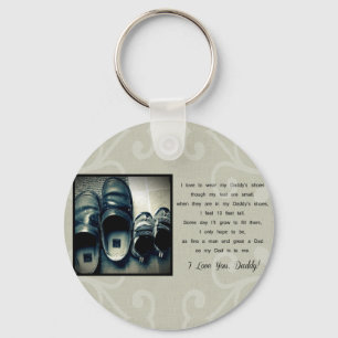 Daddy's Shoes Keychain