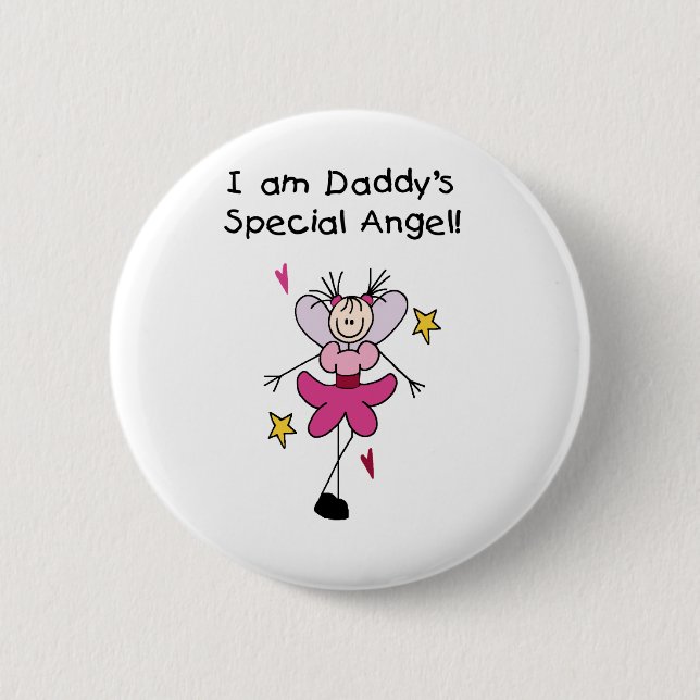 Daddy's Special Angel 2 Inch Round Button (Front)