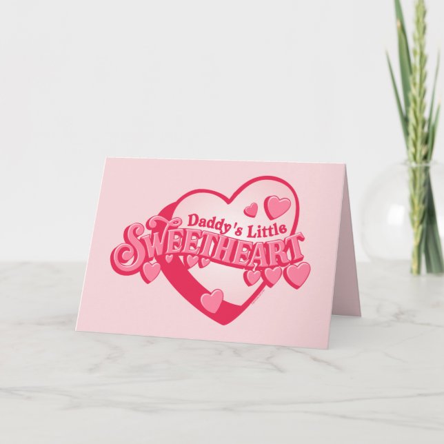 Daddy's Sweetheart Card (Front)