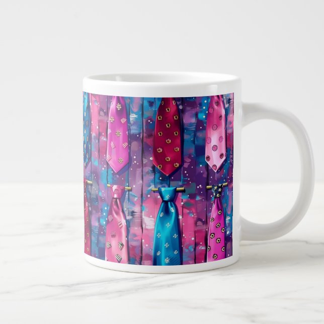 Daddy's Tie Collection Jumbo Ceramic Mug (Right)