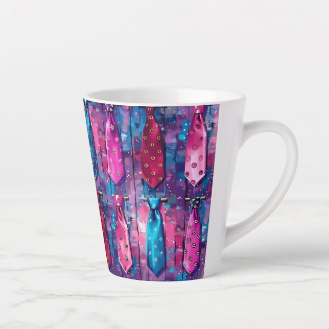  Daddy's Tie Collection Small Ceramic Latte Mug (Right)