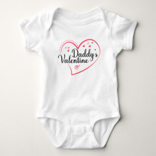 Daddy's Valentines, Baby Valentine's Day Bodysuit