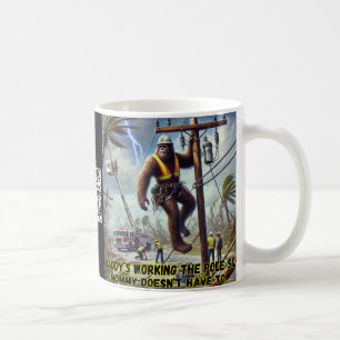 DADDY'S WORKIN THE POLE SO MOMMY DOESN'T HAVE TO!  COFFEE MUG