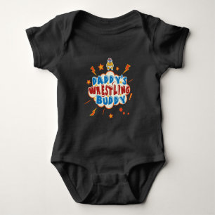 Daddy's Wrestling Buddy Baby Bodysuit