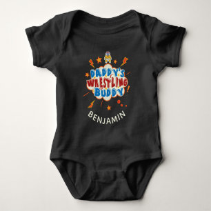 Daddy's Wrestling Buddy Personalized Baby Bodysuit
