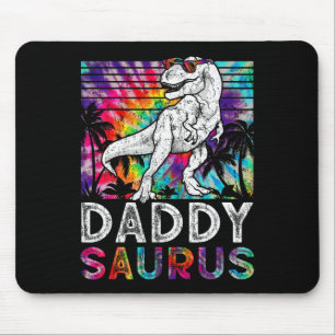 Daddysaurus Dinosaur Daddy Saurus Family Matching  Mouse Pad