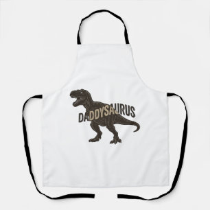 Daddysaurus Dinosaur Vintage Engraving Shirt Desig Apron