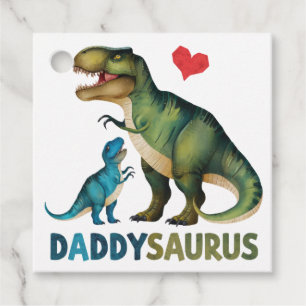 Daddysaurus Favour Tags