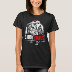 Daddysaurus Rex Dinosaur  Daddy Saurus Family T-Shirt