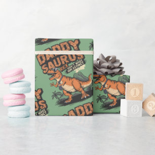 Daddysaurus Rex – The Cool Prehistoric Legend Wrapping Paper