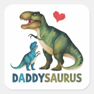 Daddysaurus Square Sticker
