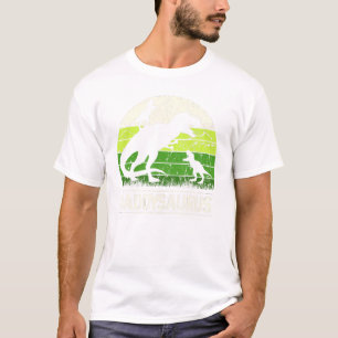 Daddysaurus T Rex 2 Two Kid Dinosaur Fathers Day C T-Shirt