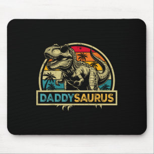 Daddysaurus T Rex Dinosaur Daddy Saurus Family Mat Mouse Pad