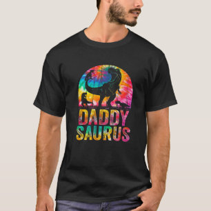 Daddysaurus T Rex Dinosaur Daddy Saurus Family Mat T-Shirt