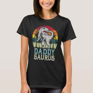 Daddysaurus Trex Dino  Family Matching Trex Birthd T-Shirt