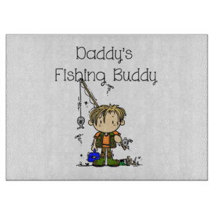 DADFISHINGBUDDY.png Cutting Board