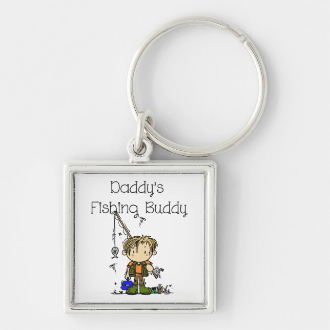 DADFISHINGBUDDY.png Keychain (Front)