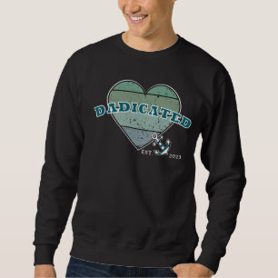 "Dadicated" Nautical Vintage Heart Father's Day Sweatshirt