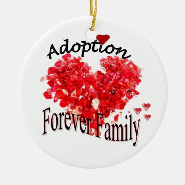 D'adoption ornement de famille pour toujours (Devant)