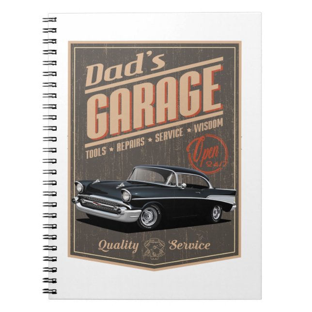 Dad's 1957 Garage Notebook (Front)